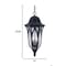 Homeroots 23.25 x 11 x 11 in. Milano 3-Light Architectural Bronze Hanging Light 397990 - alternate 5